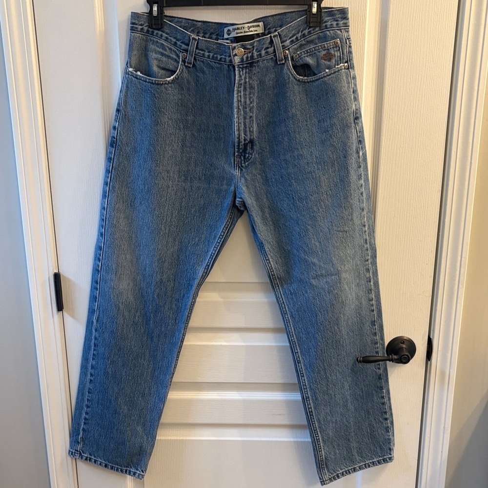 Men’s Vintage Harley-Davidson Classic Blue Denim Jeans